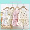 Summer Allcotton Girls Pajama Set Tank Top Short Skirt With Suspenders Sweatabsorbent Baby Homewear For Air Conditioning Comfort