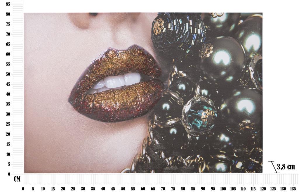 Handmade Wall Printing Beautiful Lips 80x3.8x120 Cm