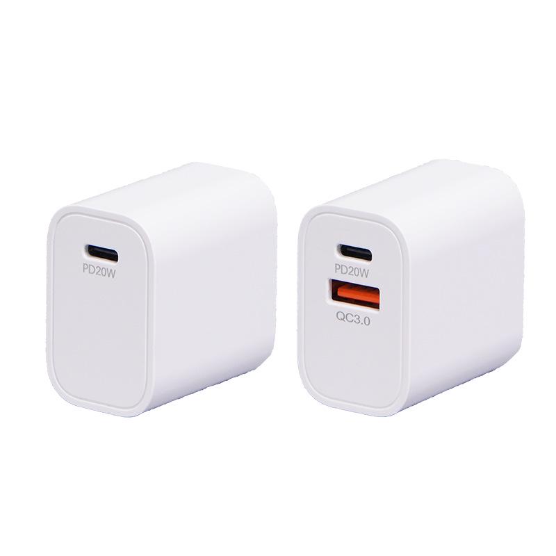 PD20W 3C Certified Charger for iPhone - Fast Charging QC3.0 Mobile Phone Charger