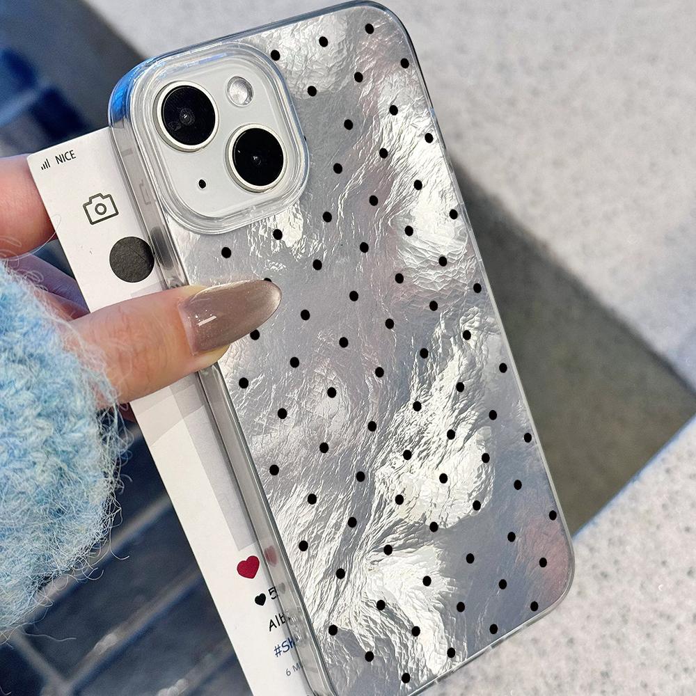 Korean StyleWave Point Angel Wings Phone Case For Iphone 17 Air 12 11 16 16e 17e 15 Plus 14 13 Pro Max Anti Fall Fashion Cover