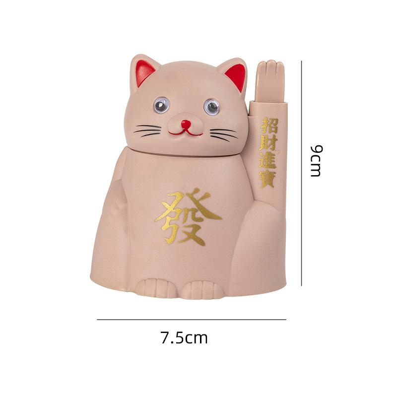 

Милая автоматическая зубочистка с кнопкой для дома, гостиной Pink Lucky Cat