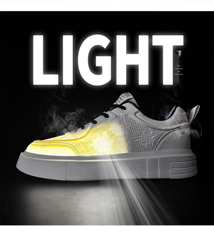 Men's Versatile Lightweight White Casual Sneakers - Spring 2025 Fashion Collection