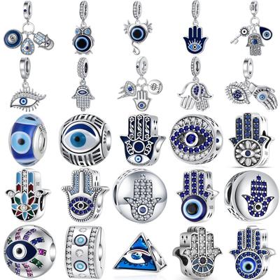 Neue Kupfer Türkische Böser Blick Anhänger Perlen Anhänger Passend für Original Armbänder Halskette Schlüsselanhänger DIY Schmuck Geschenke