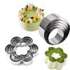 5pcs/set Metal Round Circle Shape Cookie Cutter Mold Fondant Pastry Mousse Cake DIY Mold Decorating Kitchen Stencils Flower Tool