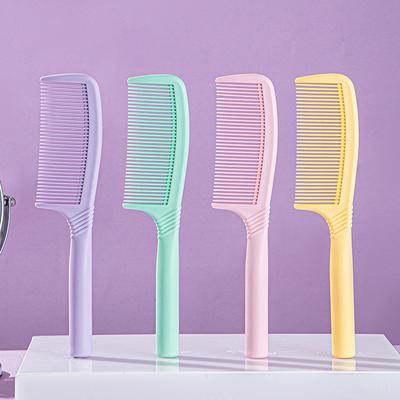 Vysoce kvalitní plastové kadeřnické hřebeny Profesionální antistatické Jemné stříhání Dámská kosmetická Kadeřnický kartáč Domácí Mokré Suché