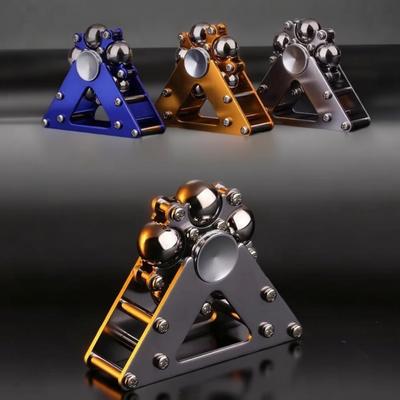 Fingertip Gyro Wheel Creative Metal Ornament Adult Stress Relief Fidget Toy Advanced Mechanical Desktop Pendant Gift For Men