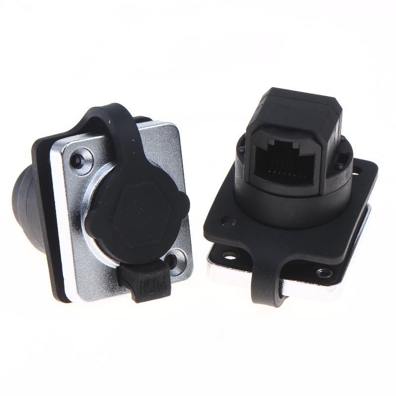 NE8FDE NE8FDP RJ45 Panel Mount D Type Connector 8P8C 1Pcs Ethernet Adapter for Telecom Network Maintenance Work