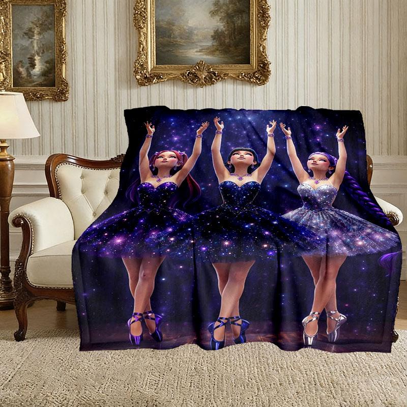 [Kocyk Łowcy Demonów K-pop] Miękki Koc Rzutowy na Łóżko Sofa, Koc na Święta dla Kobiet Mężczyzn Rodziny Przyjaciela