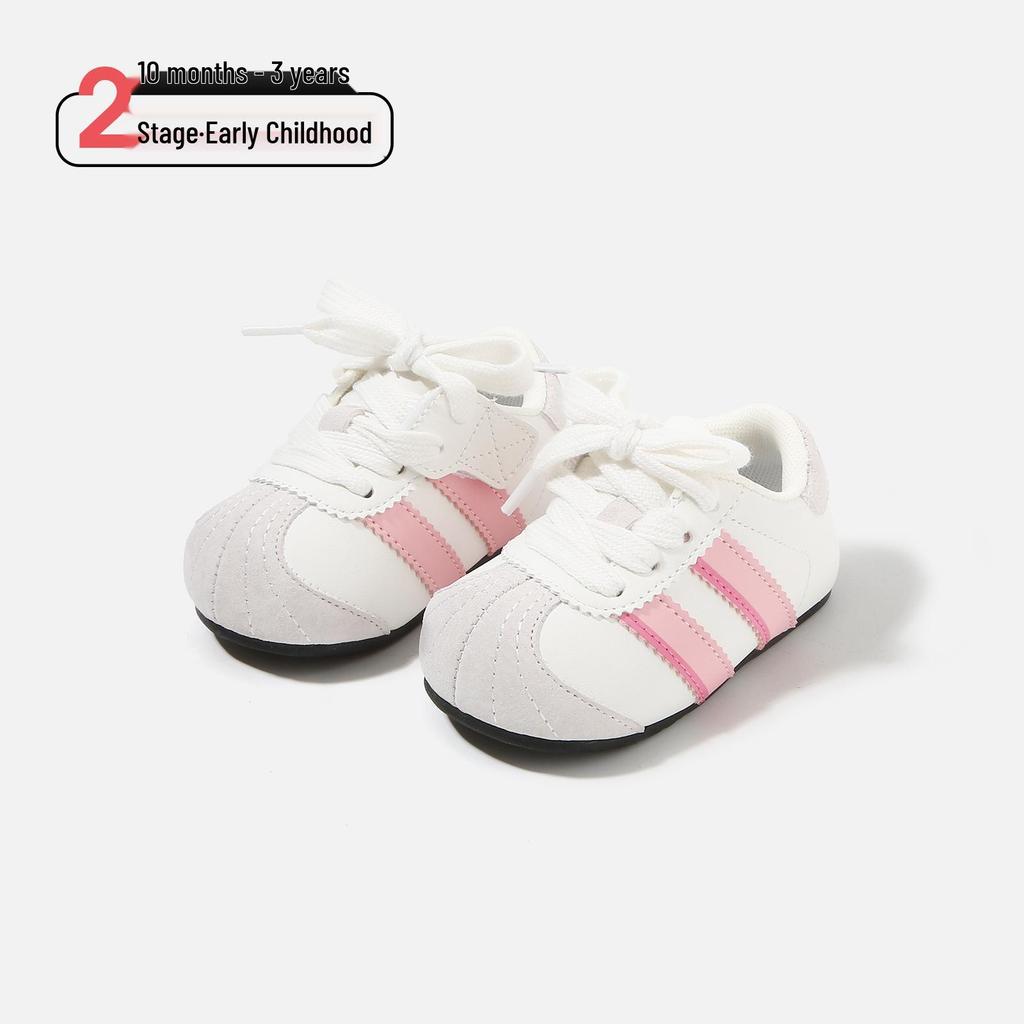 2026 Frühling & Herbst Lauflernschuhe für Babys: Farbblock, Rutschfeste Sportschuhe für Jungen, Bequeme Freizeitschuhe mit Weichsohle für Mädchen