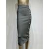 Button Up High Waisted Slim Fit Skirt Button High Waist Figure Flattering Sheath Skirt