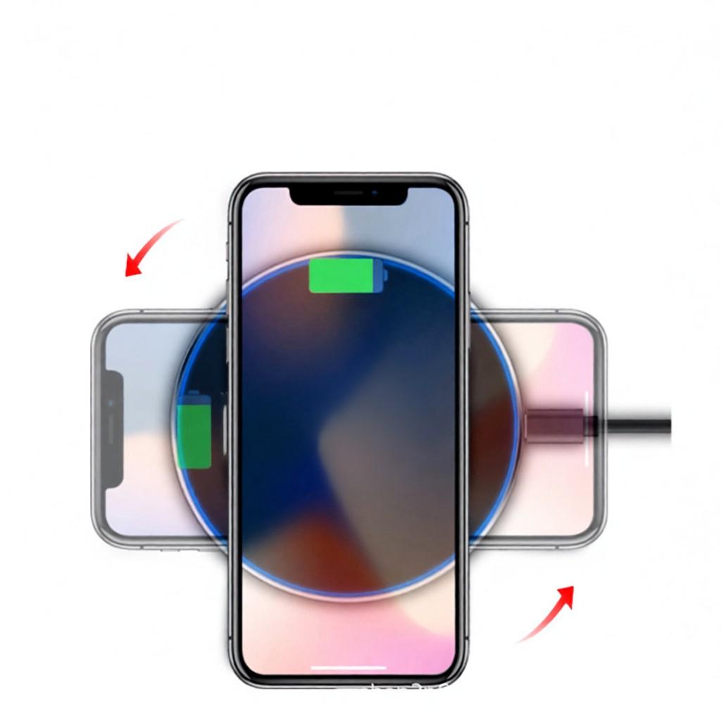 Wireless Charger Wireless Charging Base 15W Max Replacement for iPhone12 11 X XR XS Samsung Galaxy S9 S8