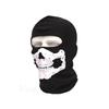 D-drempating Skull Face Mask, Neck or Full, Military, Airsoft, Ultra-Thin Microfiber, Tactical, Ghost, Army Camouflage (Black, Full) Pa131