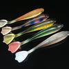 5 buc/lot momeală moale Wobbler T Tail colorată 9cm 5g Momeală moale de pescuit curcubeu cu canelura în spate Swimbait