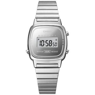 CASIO CLASSIC Series LA670WES-7AJF Digital Silver Stainless Steel Ladies Watch