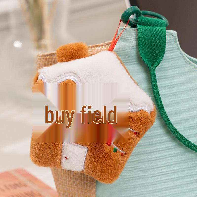 Christmas Tree Ornaments: Gingerbread Man, Wreath Plush, Snowman Hat Doll