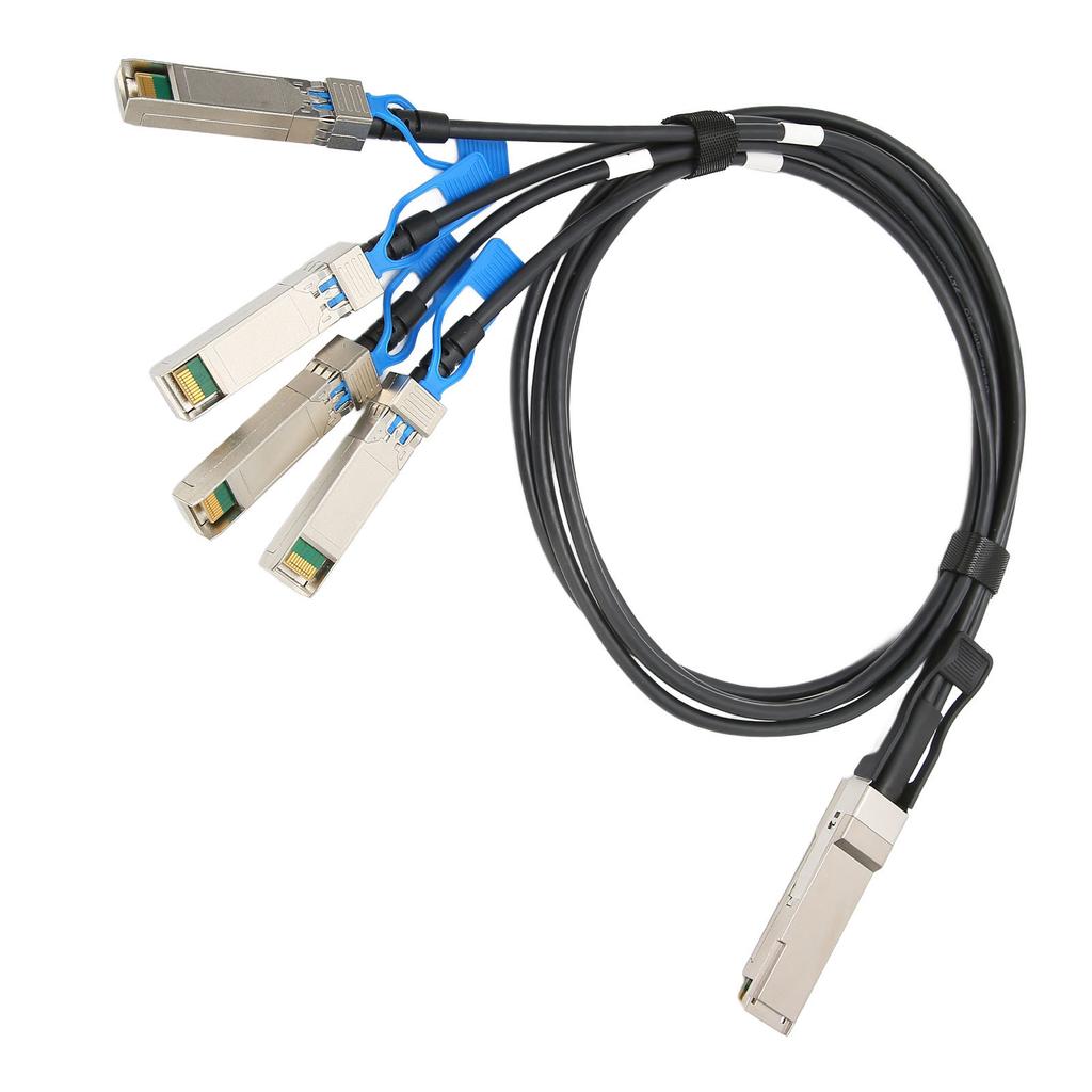 100G QSFP28 DAC Cable 1 Meter Transmission Distance QSFP28 To 4 SFP28 100G Speed Direct Attach Cable for Big Data Device