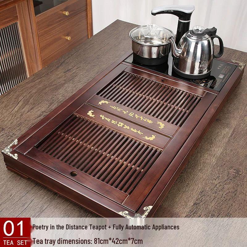 Jiakangming Solid Wood Automatic Kung Fu Tea Set