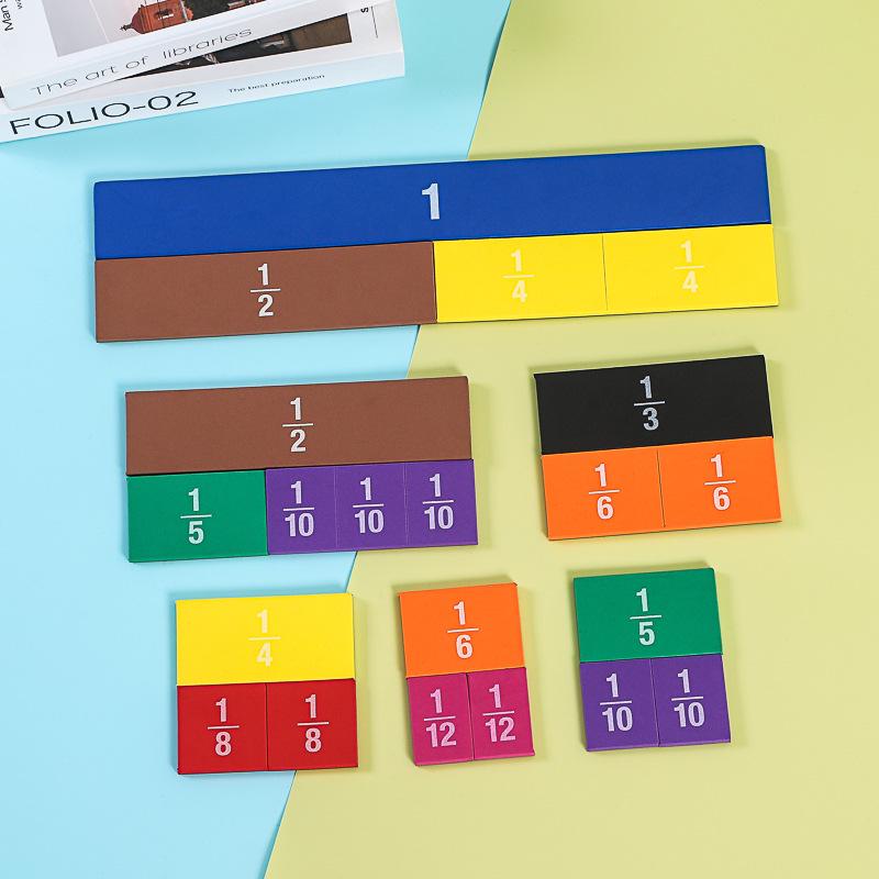Magnetic EVA Fraction Strips for Primary Math Demo: Addition/Subtraction Teaching Aid Contact Customer Service