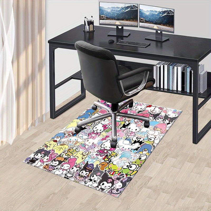 

1pc Sanrio Hello Kitty Mermaid Printed Office Carpet Rectangle Rug Under The Table,Perfect Room Decor for Living Room, Bedroom, Kitchen, Non-slip Floo 60cm by 90cm