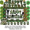 Militär Armee Thema Jungen Geburtstagsparty Dekorationen Camouflage Soldat Flugzeug Panzer Hintergrund Cartoon Luftballon Banner Kinderspielzeug Geschenk