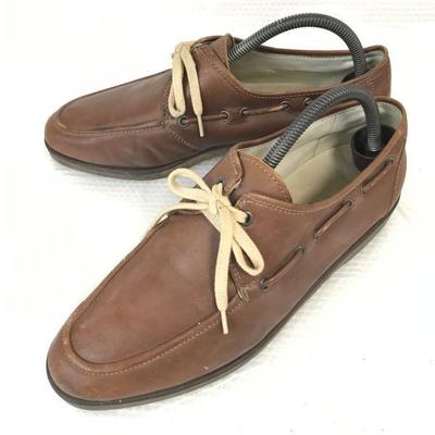Zapatos Madras Sports de Cuero con Puntera U de 2 Ojales 25.5 Marrón Zapatos de Vestir para Negocios(USADO)