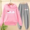 Children's Pullover Pink Coat Hoodie Sweatshirt Top + Pants Boys Girls Toddler 3-12Yrs Clothes Casual Sports Jogging Fashion Set