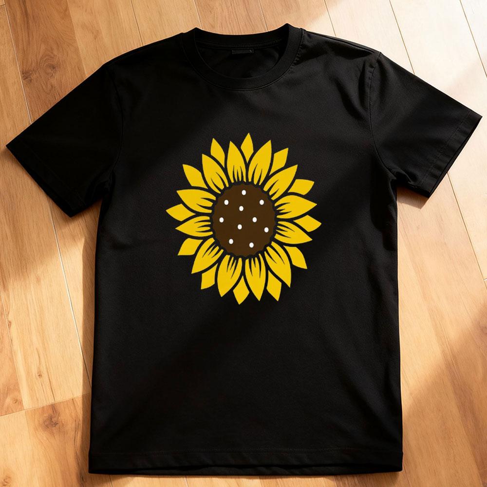 Sunflower Sunflowers Flowers Womens TShirt Summer Floral Fashion Casual Cotton Graphic T Shirts Streetwear Tops Tee Aesthetic