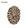 Silver Resin Wolf Tree Root Head Walking Cane Fashion Decorative Steel Stick Gentleman Elegant Cosplay Cane Knob Crosier 94cm