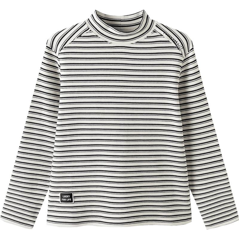 Balabala Kids' Unisex Long-Sleeve Striped T-Shirt