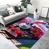 3D Retro Railway Track Train Carpet Rug for Home Living Room Bedroom Playroom Sofa Doormat Decor,Kid Area Rug Non-slip Floor Mat