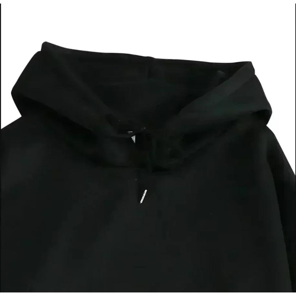 Mikina s kapucí Album ATE, podzim/zima, silná vlna, pánský a dámský svetr, logo na zádech, velký potisk