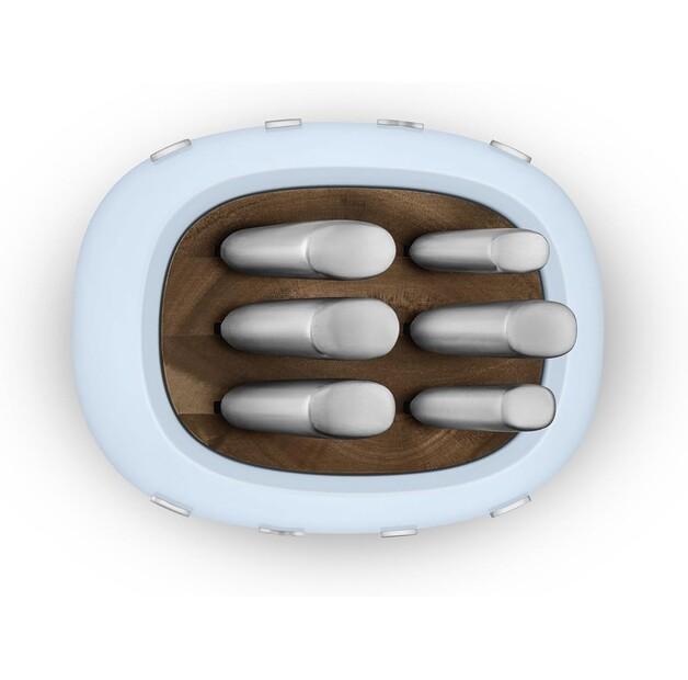 Set di coltelli Smeg 50's Style, 6 pezzi, blu (KBSF02PB)