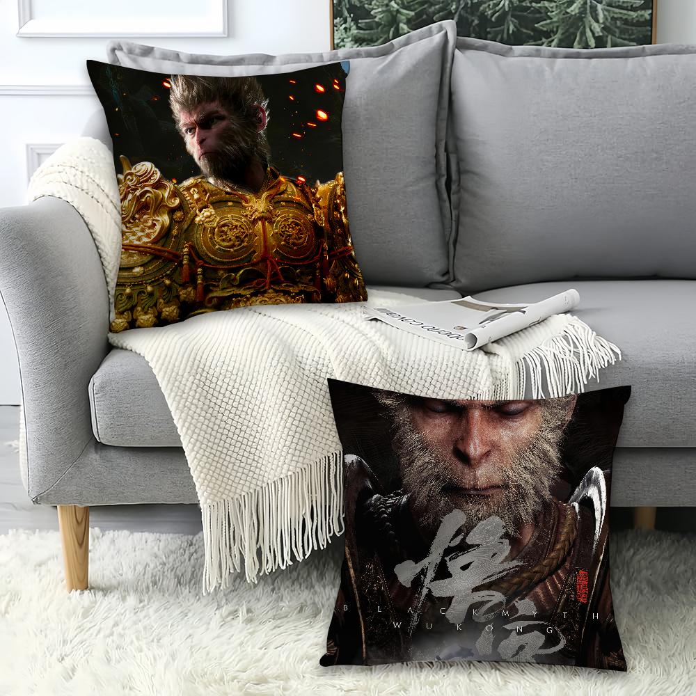 Game Black Myth Wukong Pillow Case Office Cushions Suitable For Sofa Car Bedroom Decorative Cushion Cover