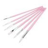 6pcs Flat And Pointed Watercolor Paint Brush Set Clay Sculpting Tool Set  For Watercolor Painting