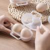Plastic Eggs Protectors Tray Small Eggs Holder 2 Grid Eggs Storage Container with Fixed Handle  Eggs Storage Box