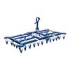 Towa Sangyo Laundry Drying Laundry LST Towel Concealed Drying 52 Double Fits Bath Towels and Face X 84 X 36 Cm Rack, Hanger, Rack, Pinch, Blue, Hooks,