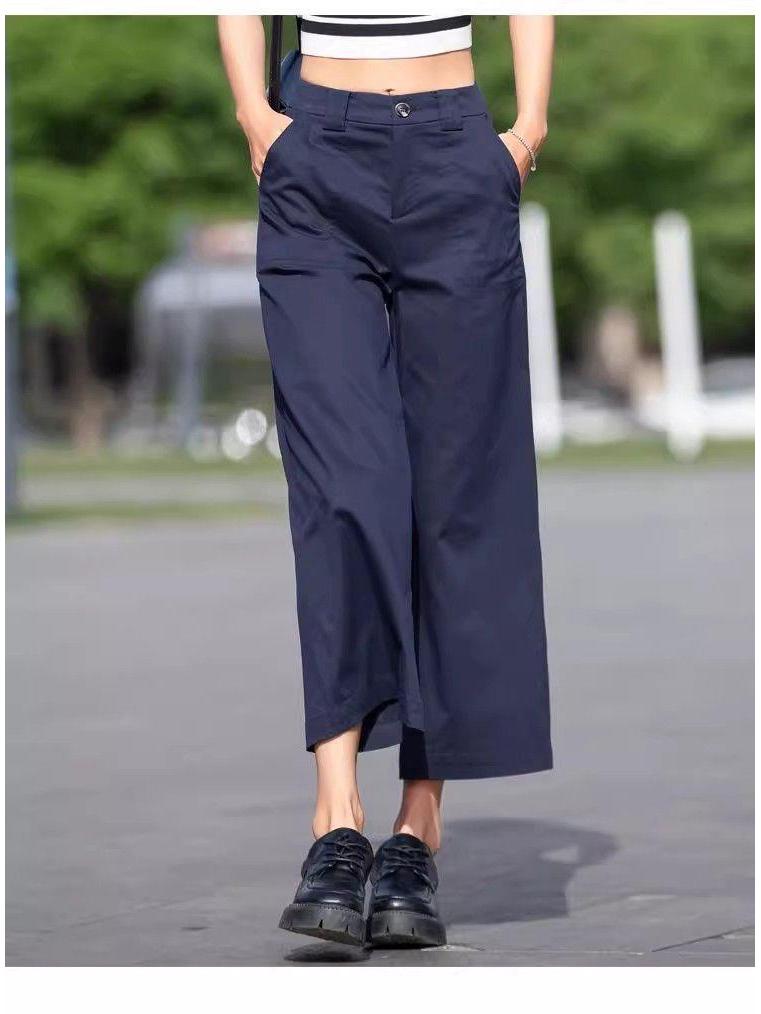 2025 Women's Wide-Leg Petite Trousers: New Season, Thin & Trendy Casual Style
