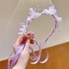 Handmade Hanfu Hair Accessories: Pearl Tassel Hairpin & Butterfly Flower Headband for Women and Girls