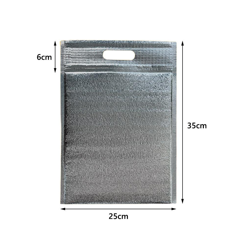 Aluminum Foil Aluminum Foil Insulation Bag With Handle Insulation Layer Fresh-keeping Bags Heat Preservation