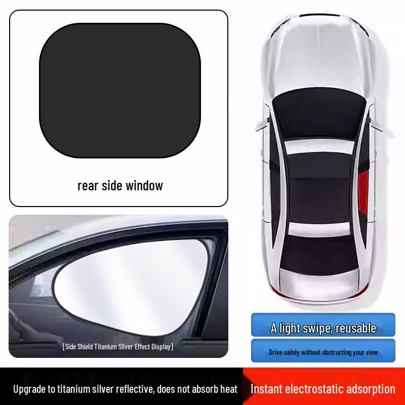 Car Side Window Electrostatic Sun Shade & Heat Insulation Film