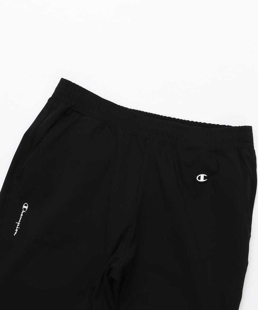 Champion Tech Long Script Black Women's Weave® Pants, CW-BSF01, 100% Polyester, Quick-Drying, Stretch, Logo,