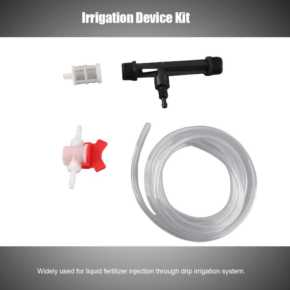 2 Sets G3/4 Thread Fertilizer Injector Easy To Install 2 Meters Venturi Fertilizer Injector Kit with Switch with Filter