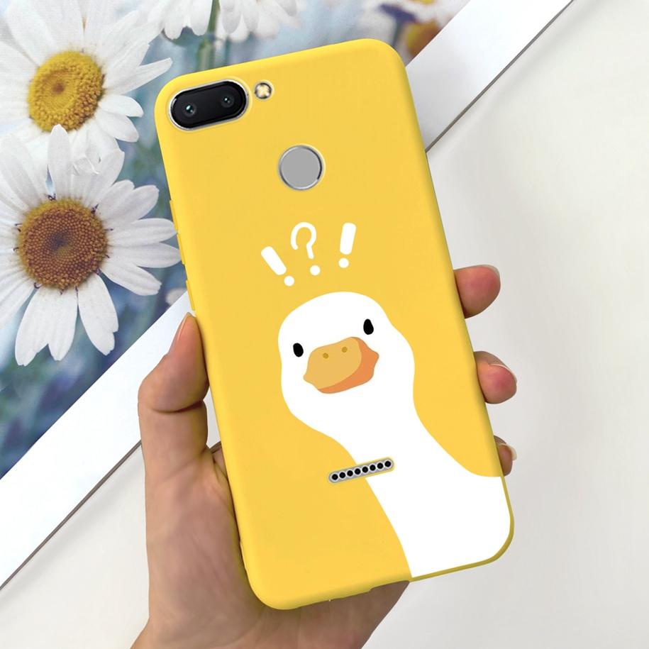 For Xiaomi Redmi 6 Case Redmi 6A Cover Cute Dinosaur Duck Cat Shockproof Bumper For Xiomi Redmi 6 6A Fundas Redmi6 Redmi6A Coque