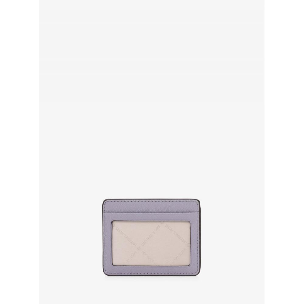 Michael Kors Jet Set Travel Saffiano Leather Card Holder Large 35h6stvd7l521 Lilac