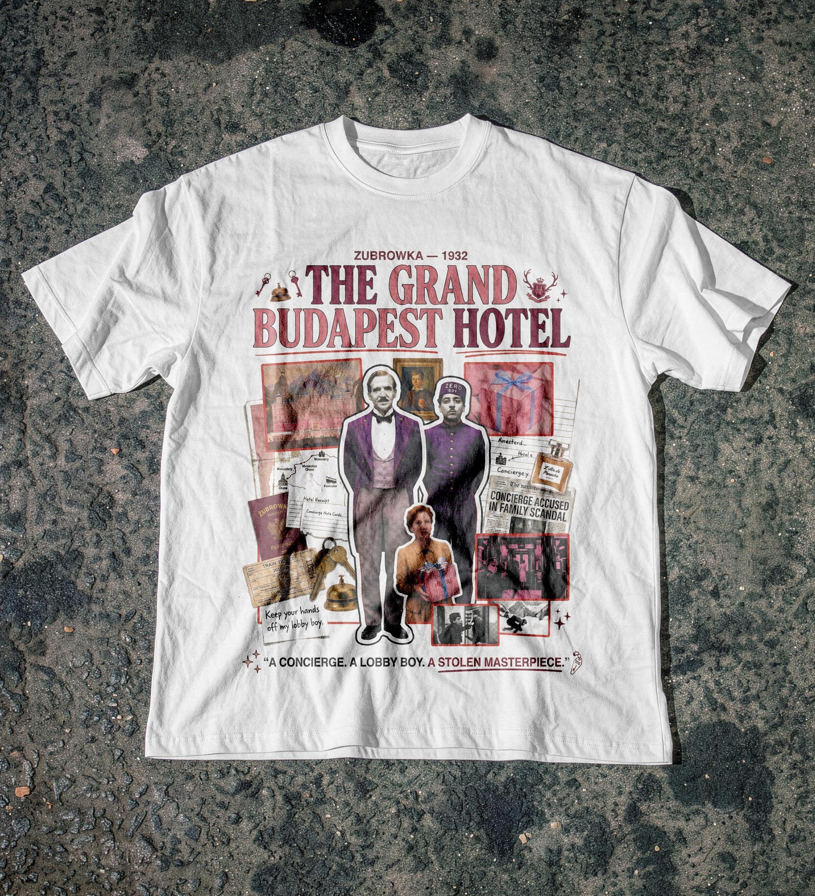 Grand Budapest Hotel Shirt, Comfort Colors Tee, Indie Film Fan Gift 2XL