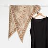 Fashion new autumn and winter silk wool triangle towel collection women's warm retro mulberry silk shawl decorative shawl