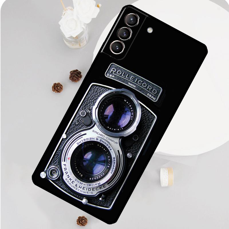 RETRO PHOTO CAMERA Phone Case For Samsung Galaxy S23 Ultra S20 S21 S22 S24 S25 Plus S9 S10 S24 FE Funda Cover