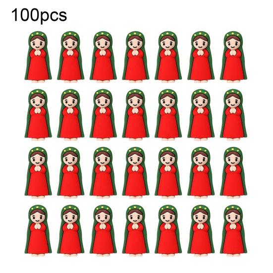 Catholic Church Supplies 50/100 Pcs Mini Virgin Mary Figurines, Miniature Holy Mother Statue, Classic Figures Religious Gifts for Sunday Easter