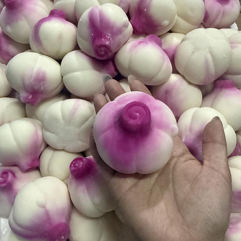 Crunchy Squishy Onion Crispy Sound Squeeze Toy Round Blocks Filled Stress Relief Fidget Toy Asmr Sensory Decompression Toy Gifts