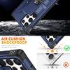 For Samsung Galaxy S24 Ultra Case PC+ TPU Hybrid Phone Cover with Ring Holder Kickstand